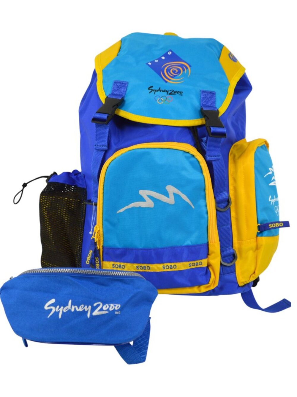 SOBO Sydney 2000 Olympics Backpack & Belt Bag Fannie Pack Bag Rucksack